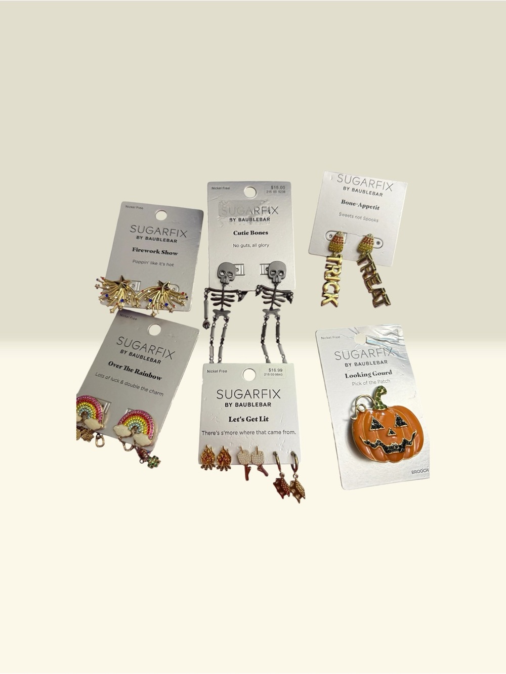 SUGARFIX by Baublebar Halloween & Seasonal Earring, Earrings Set or Brooch